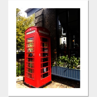 Red Payphone UK Posters and Art